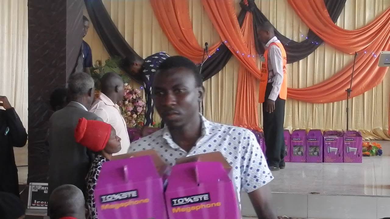 Megaphones Free Donations at Rural Ministers Conference, Nsukka0
