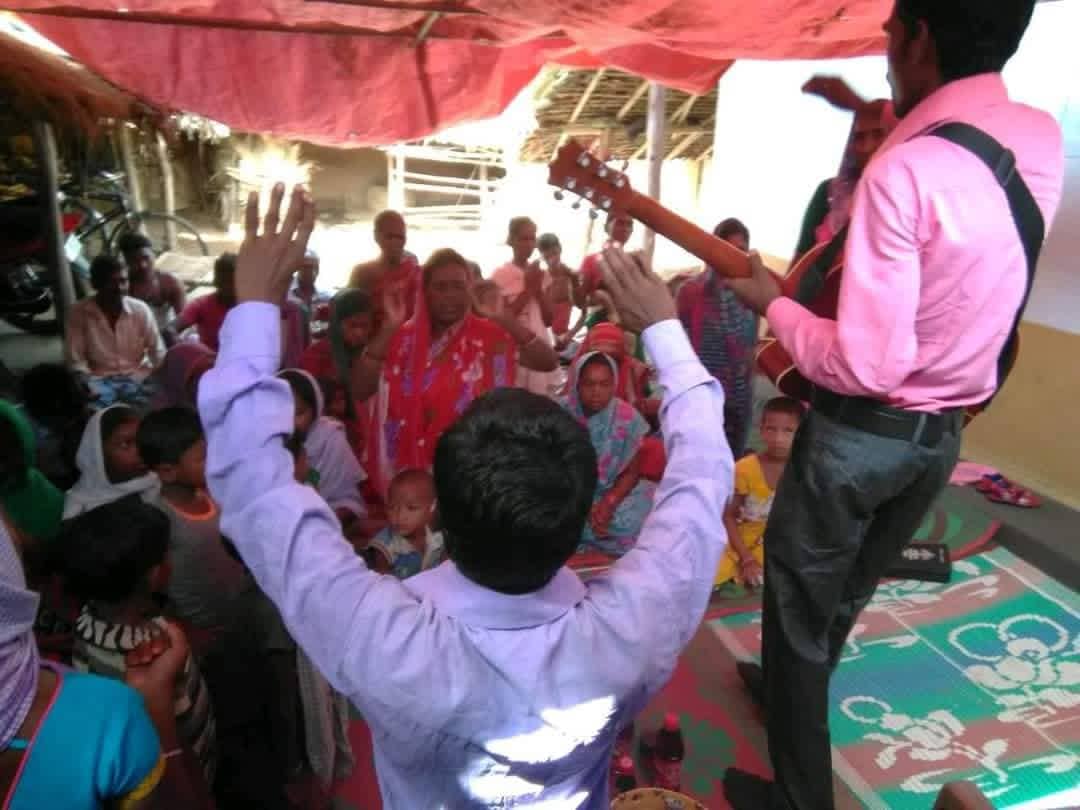 Ministering at a House Church, India (2)